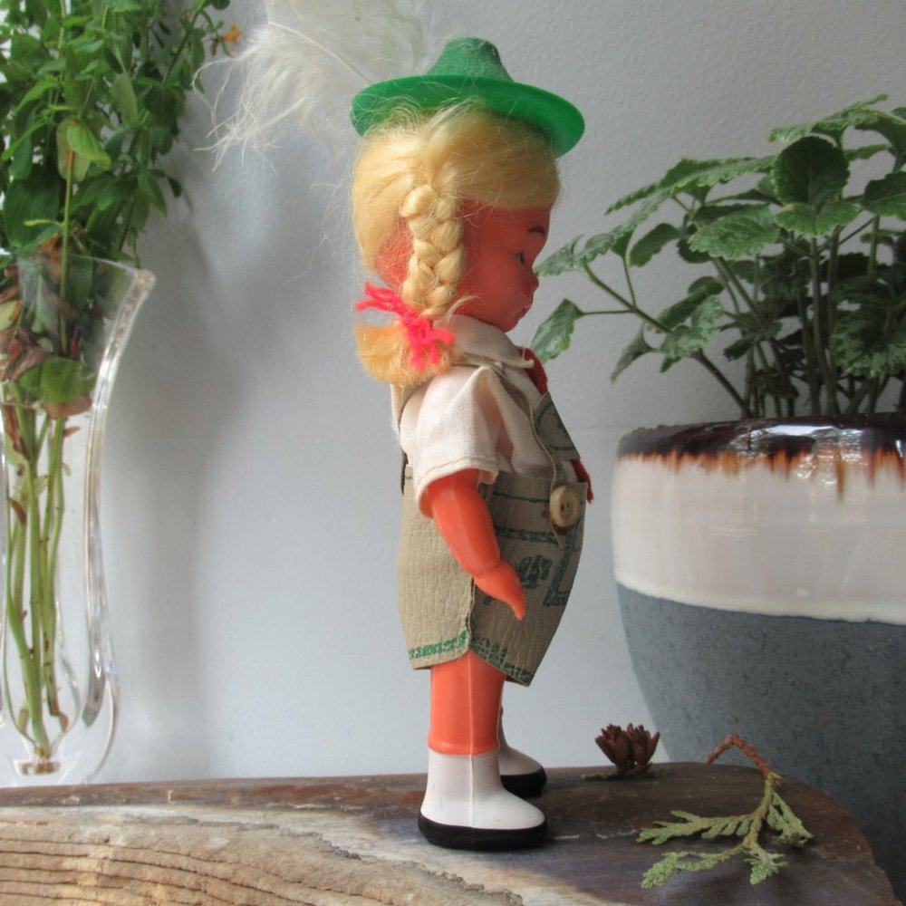 Celluloid Small Collectible Doll in a National Bavarian Costume - Picture 5 of 16